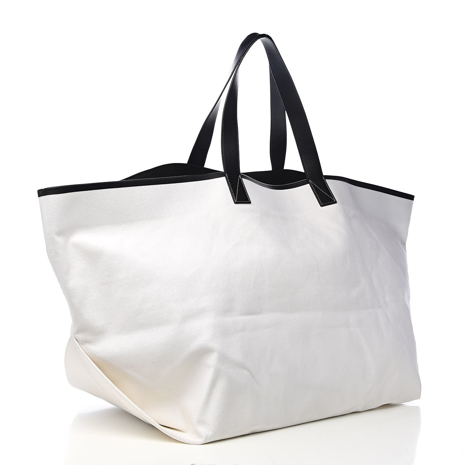 Celine Textile Large Made In Tote White Black 4 of 13