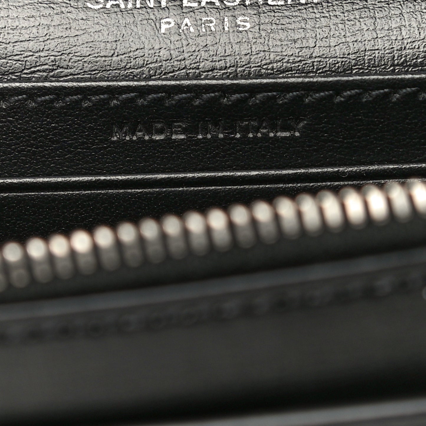 Calfskin Monogram Sunset Chain Wallet Black