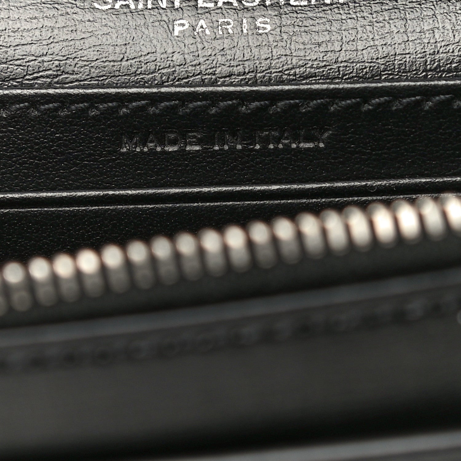 Saint Laurent Calfskin Monogram Sunset Chain Wallet Black 7 of 14