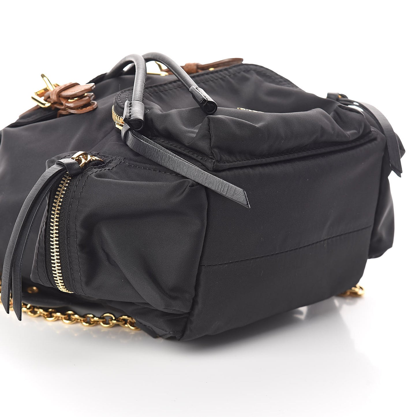 Nylon Small Rucksack Backpack Black