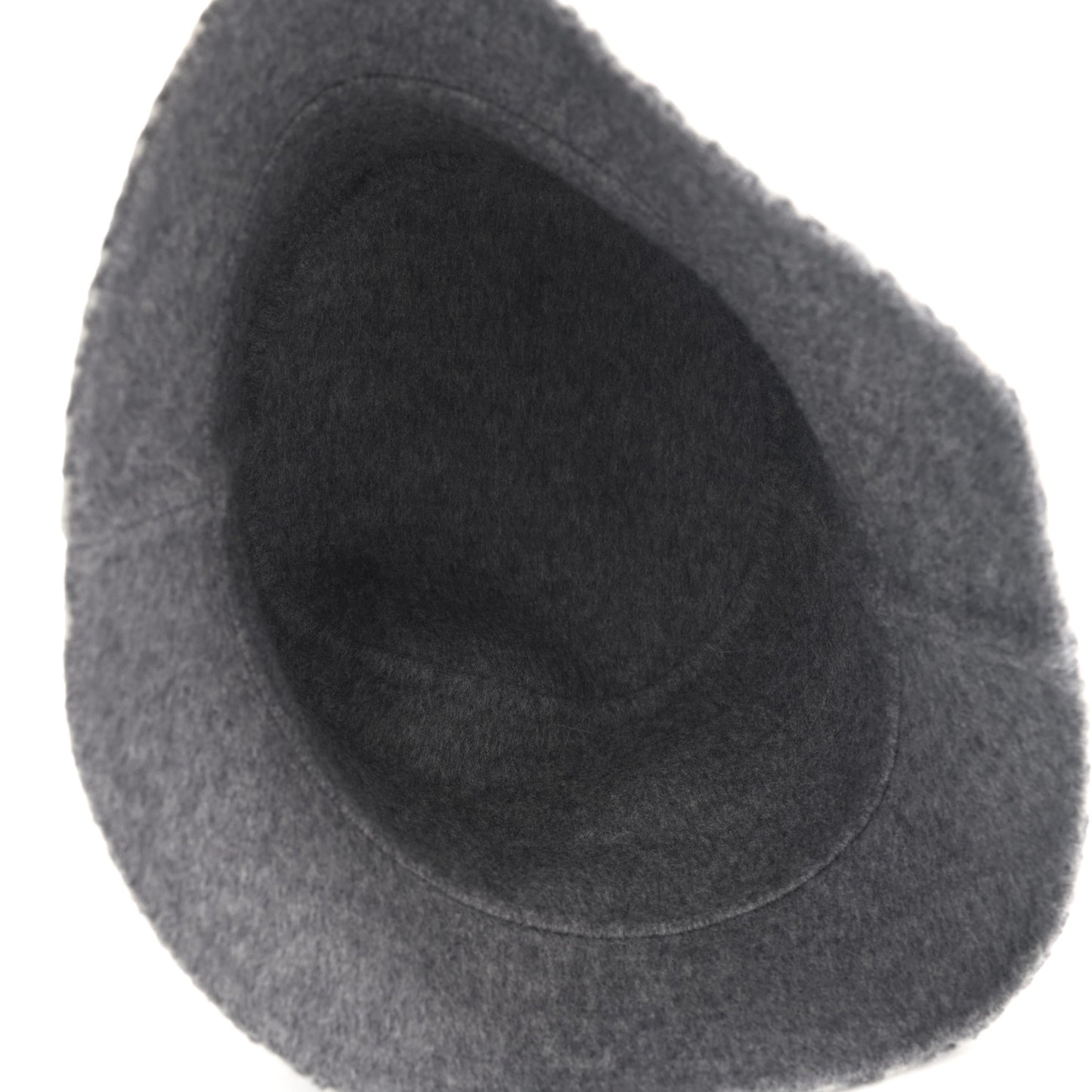 Wool Oblique Jacquard Bucket Hat Grey