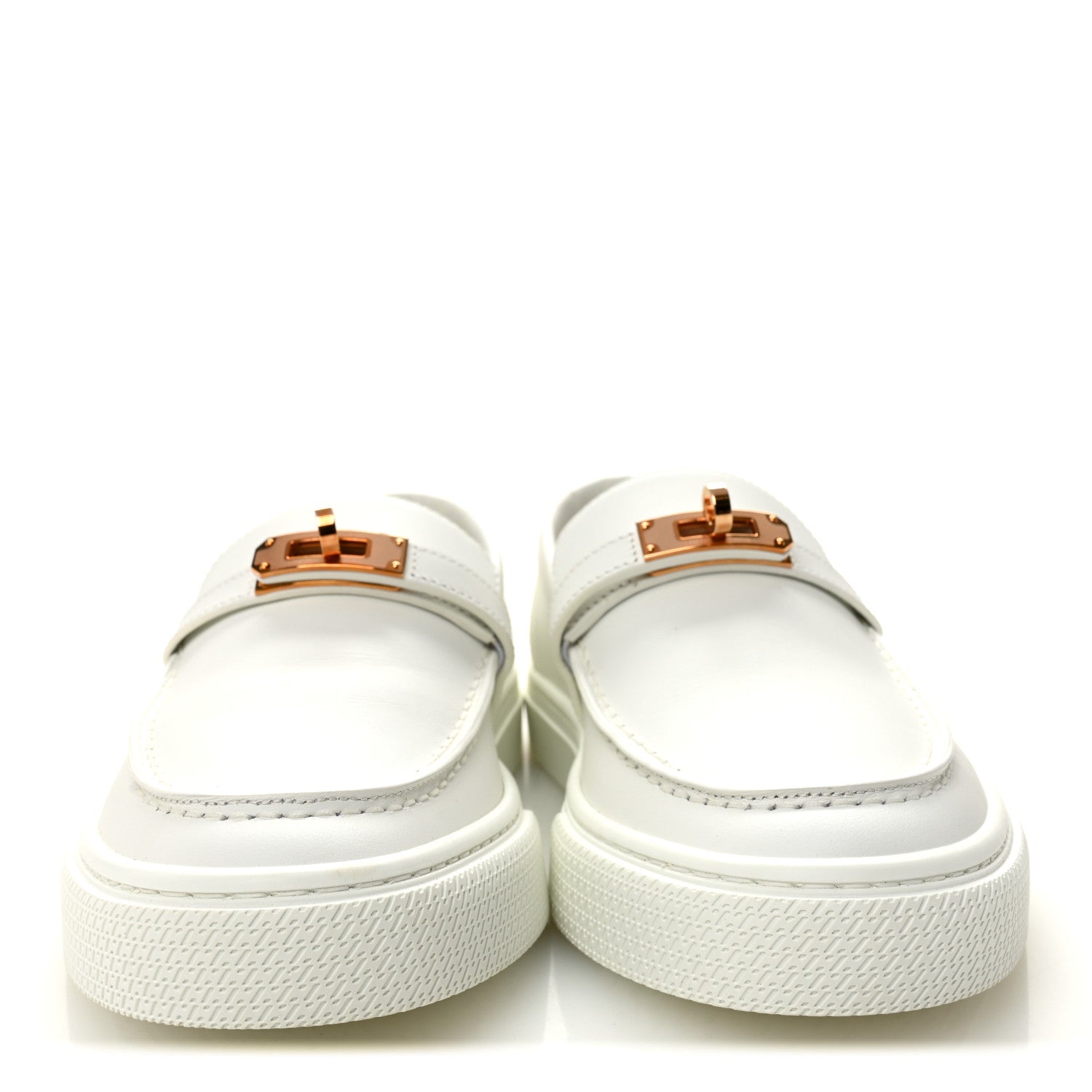 Hermes Calfskin Game Slip On Sneakers 39 White 2 of 9