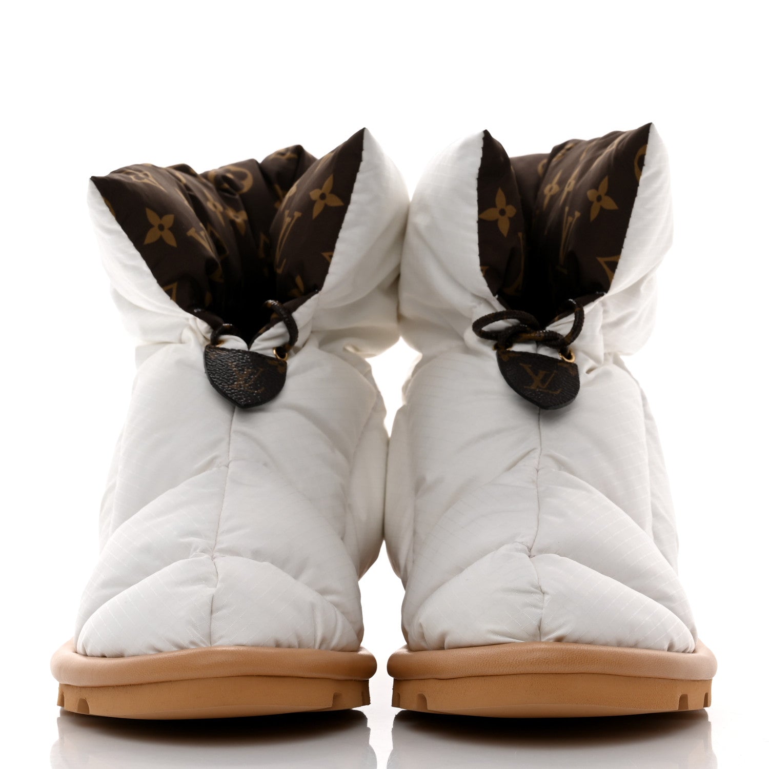 Louis Vuitton Nylon Monogram Pillow Comfort Ankle Boot 37 White 2 of 7