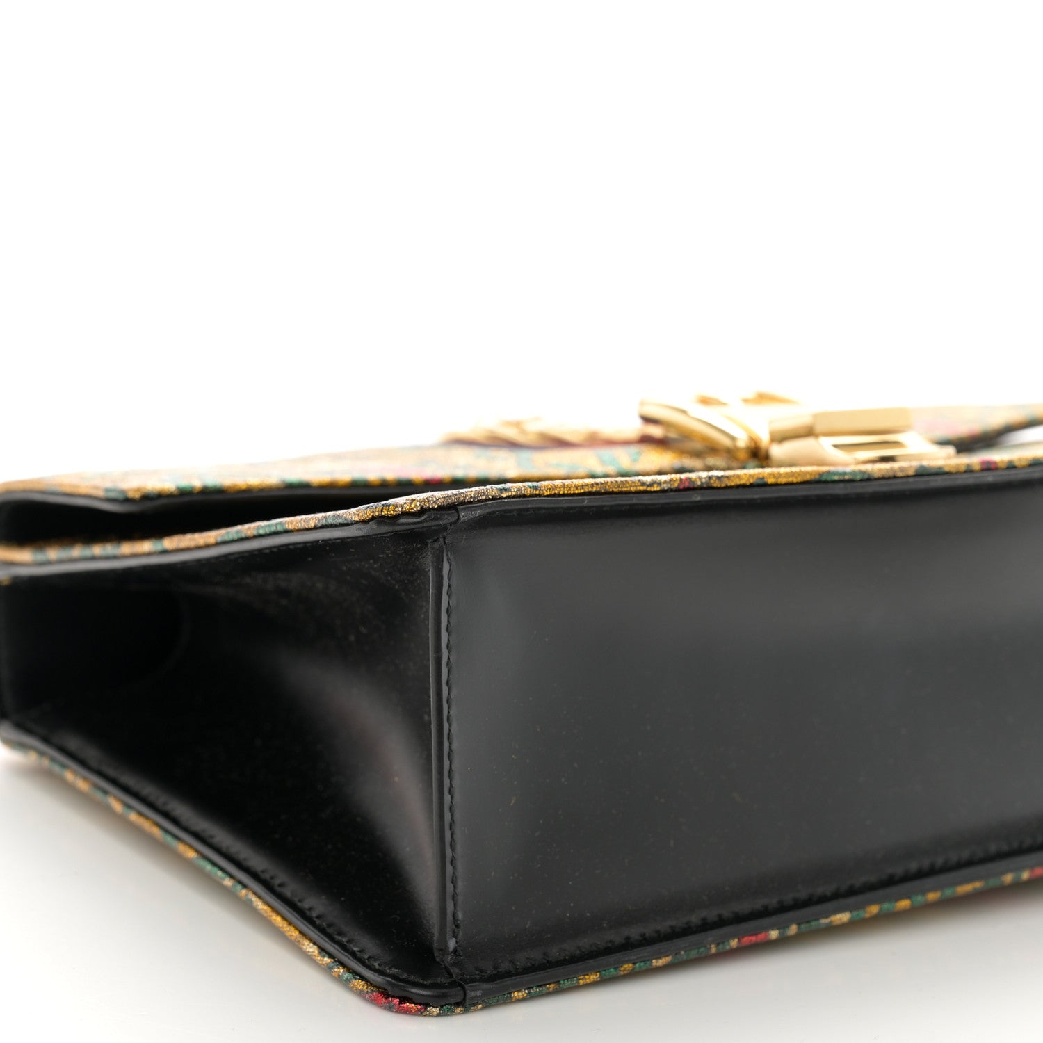 Gucci Iridescent Brocade Small Sylvie Shoulder Bag Gold 9 of 10