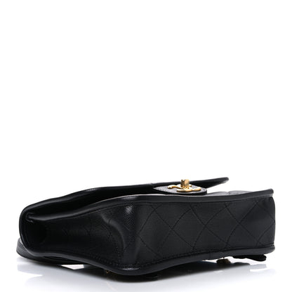 Chanel Caviar Quilted Small School Memory Top Handle Flap Black 4 of 10