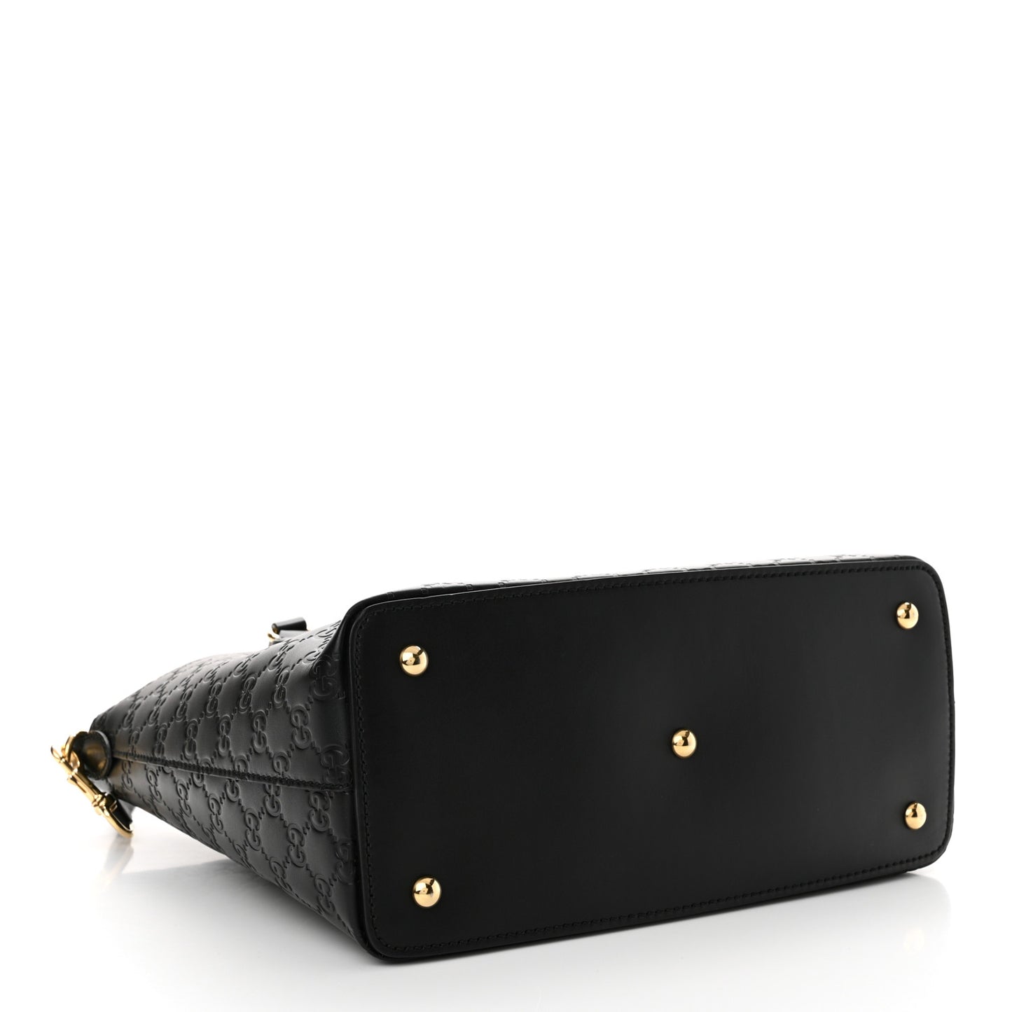 Guccissima Linea A Foldover Tote Black