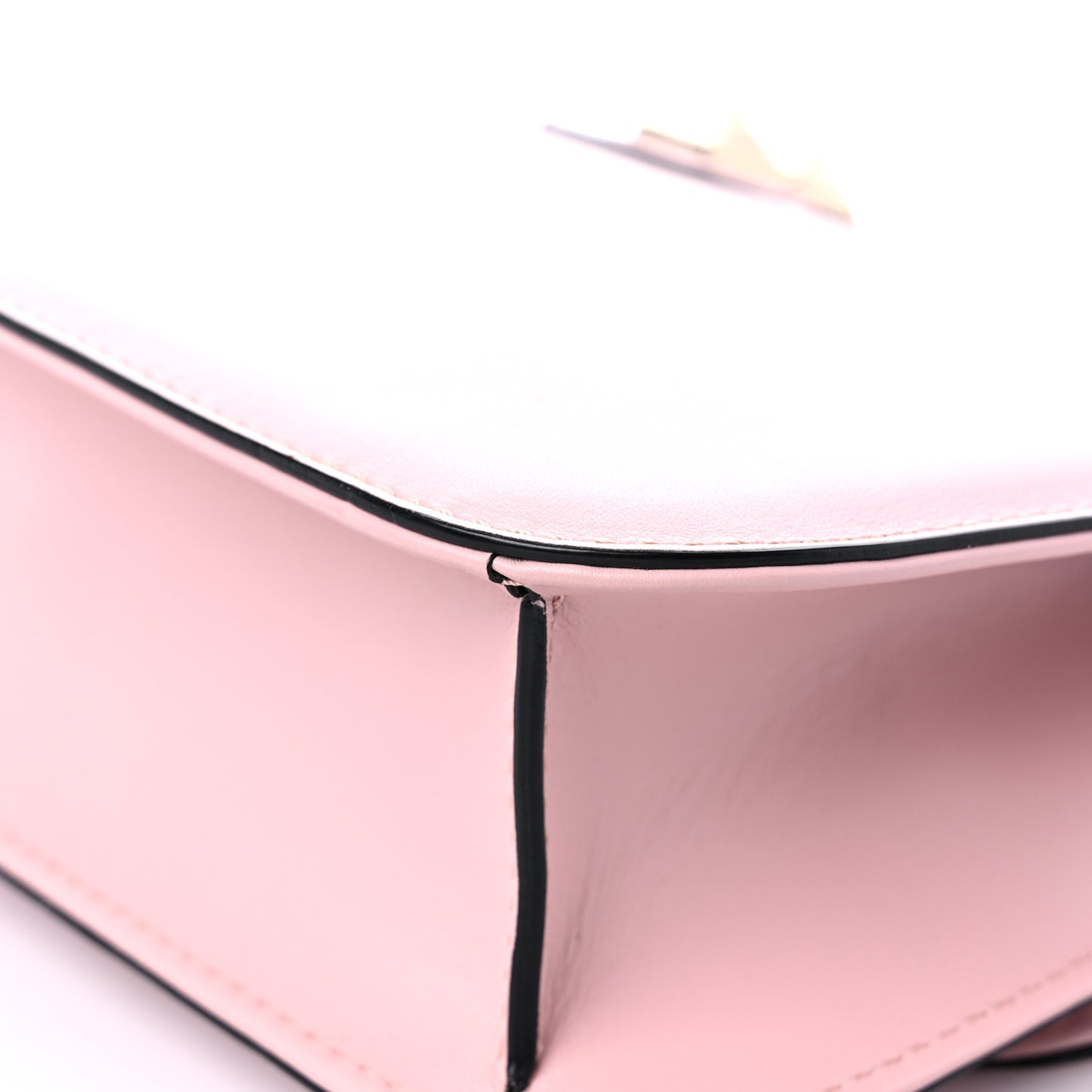 Vitello Medium Glam Lock Rockstud Flap Water Rose