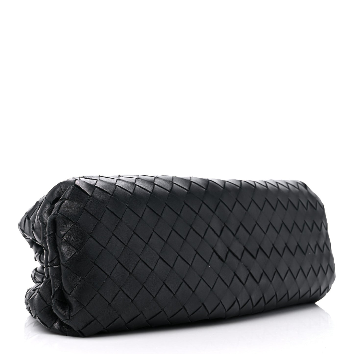 Nappa Maxi Intreccio The Pouch Oversized Clutch Black