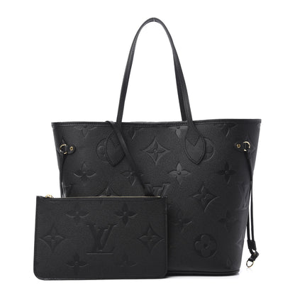Louis Vuitton Empreinte Monogram Giant Neverfull MM Black 1 of 12