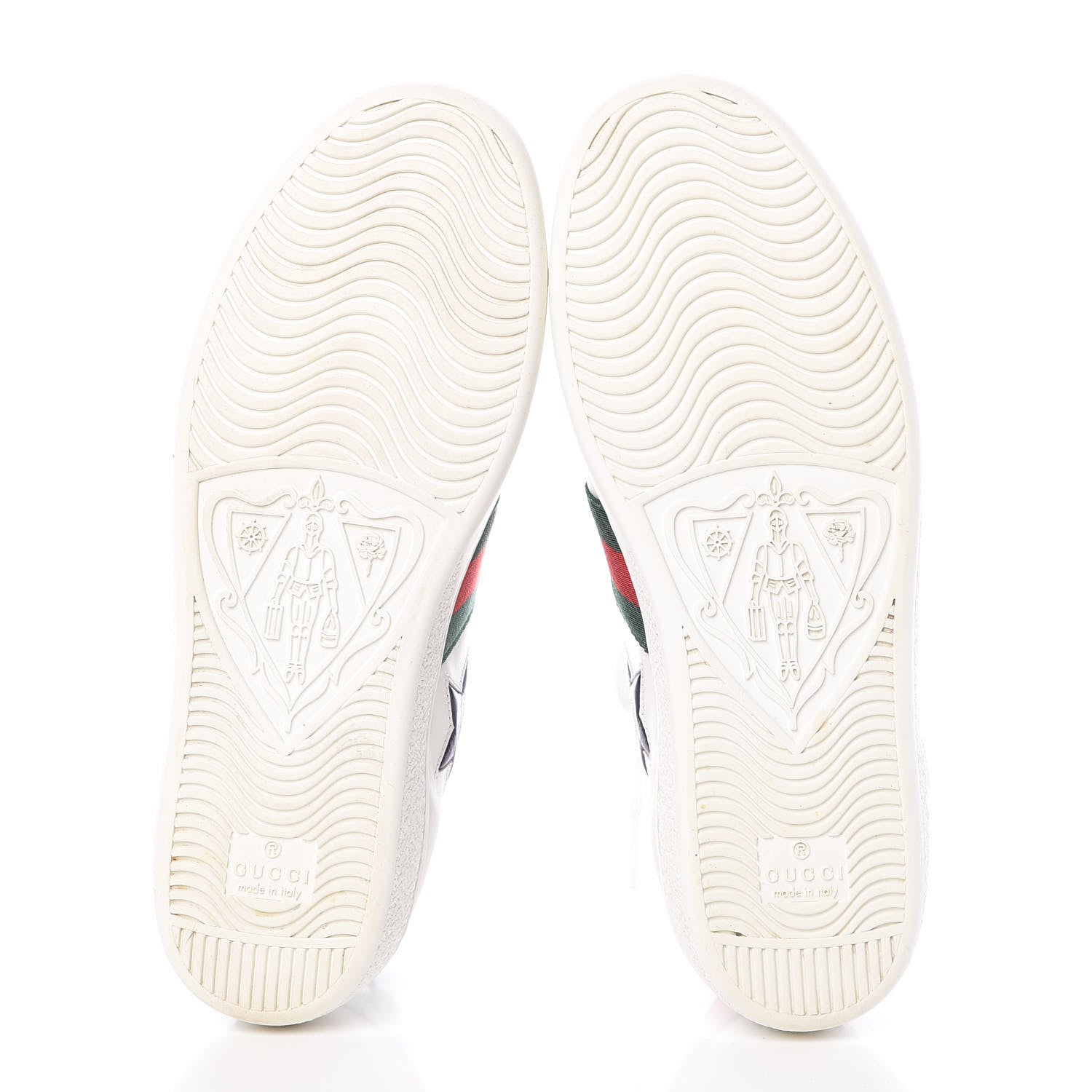 Gucci Calfskin Ayers Web Star Embroidered Womens Ace Sneakers 35.5 White Multi 5 of 8