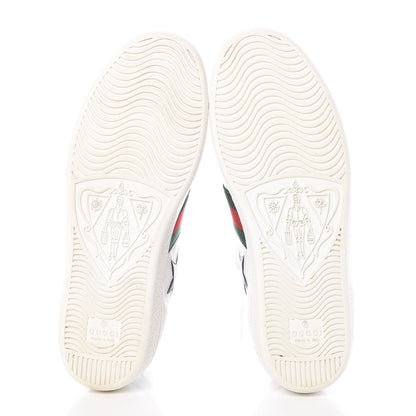 Gucci Calfskin Ayers Web Star Embroidered Womens Ace Sneakers 35.5 White Multi 5 of 8