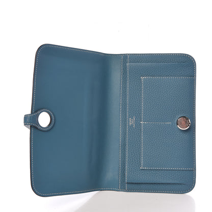 Hermes Togo Dogon Duo Wallet Blue Jean 6 of 18