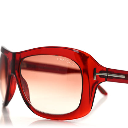 Tom Ford Acetate Tatiana Sunglasses TF63 Red 5 of 8