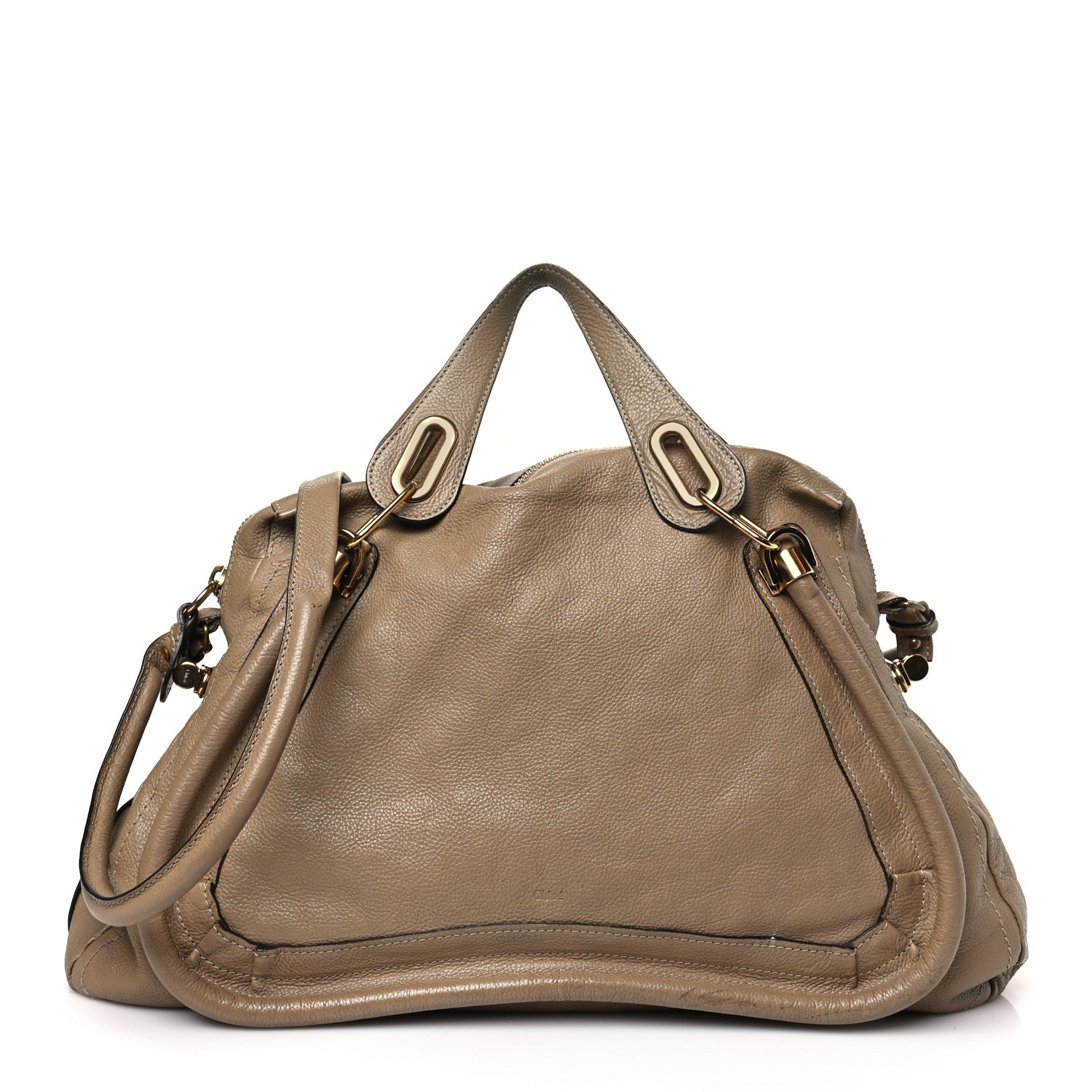 Chloe Calfskin Medium PARATY Barbour Khaki 1 of 12