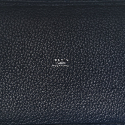 Hermes Taurillon Clemence Swift Eclat Picotin Lock 18 PM Bleu Encre Bleu Zellige 5 of 12