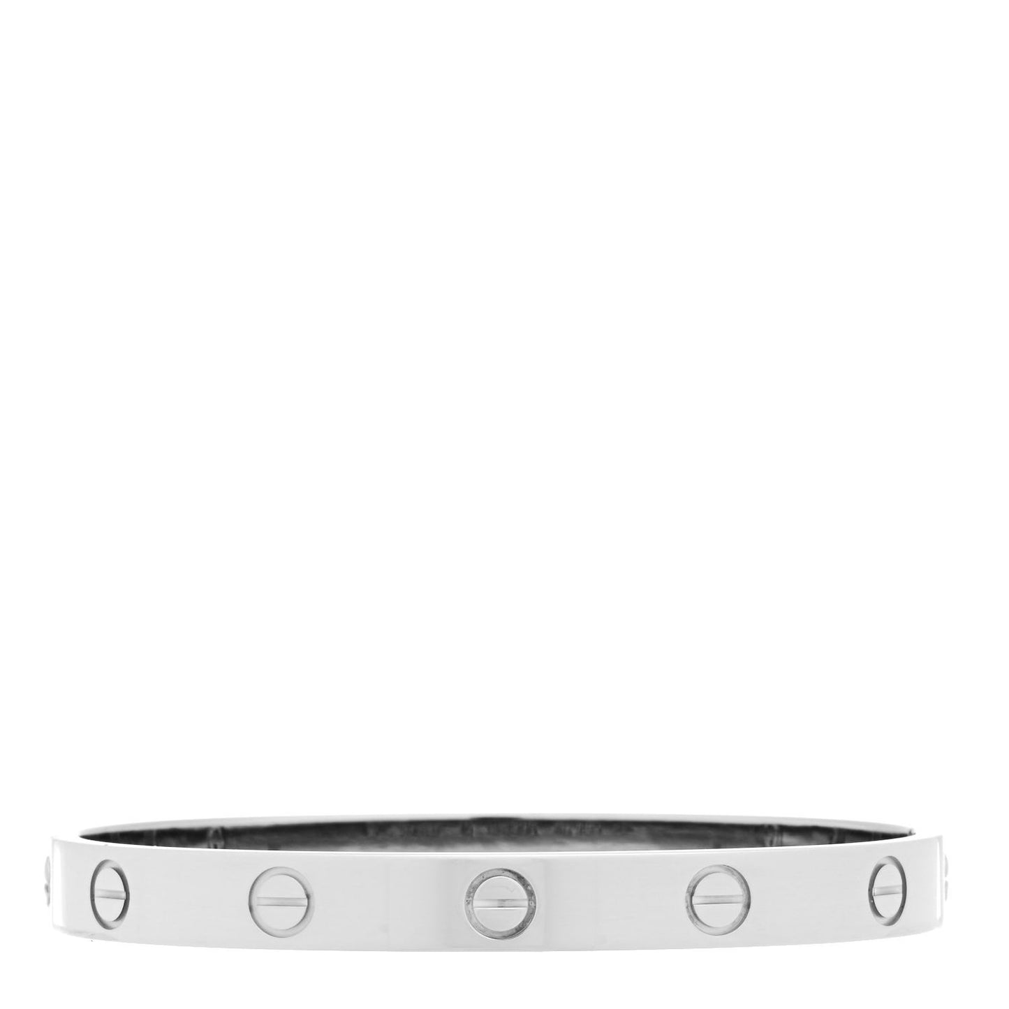 18K White Gold LOVE Bracelet 16