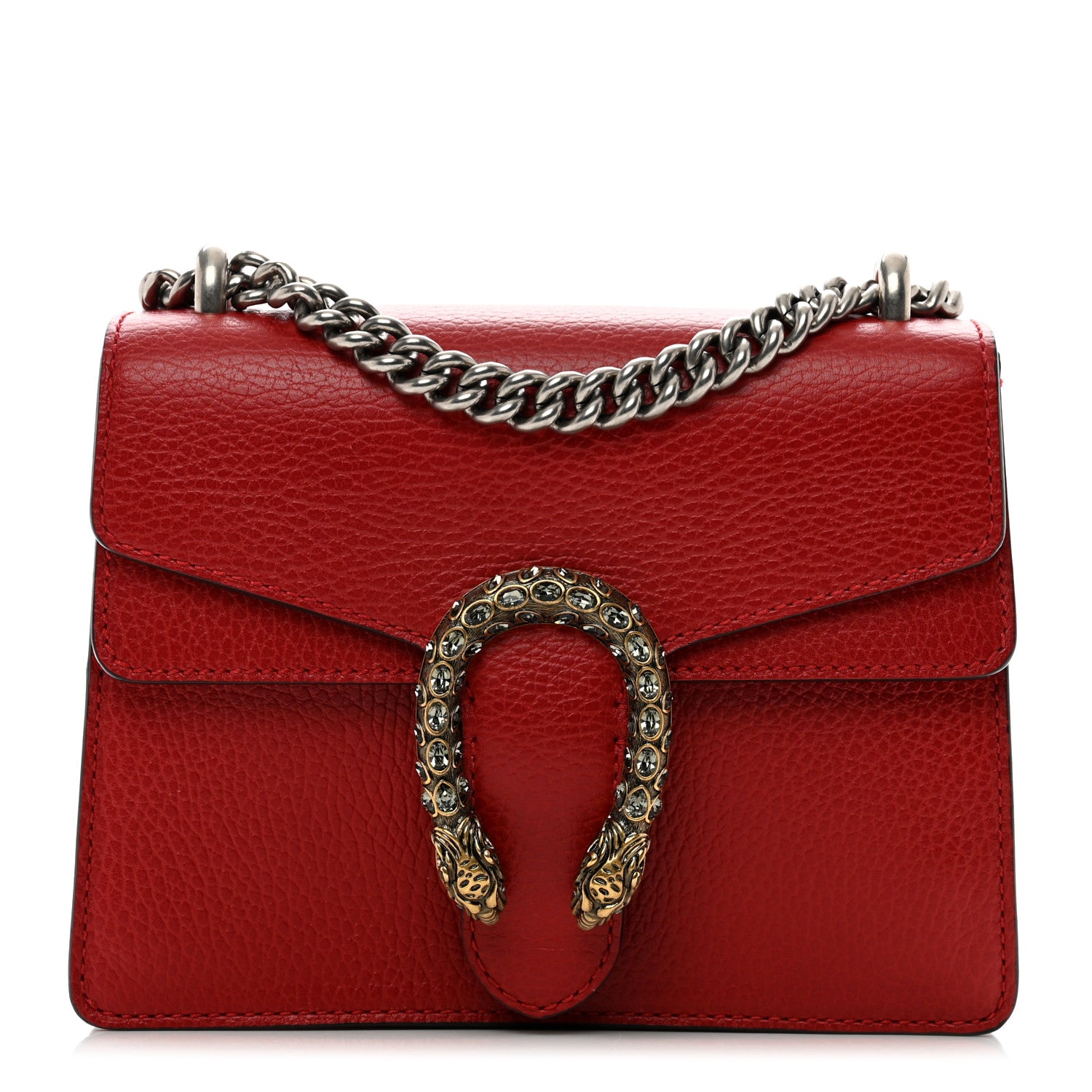 Gucci Calfskin Mini Dionysus Shoulder Bag Hibiscus Red 1 of 13