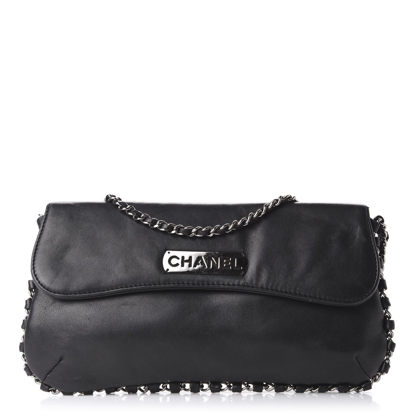 Lambskin Chain Flap Black