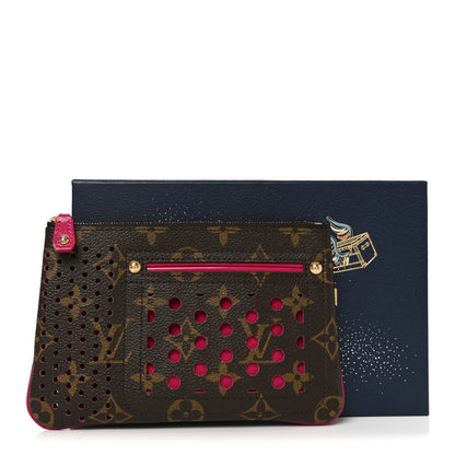 Louis Vuitton Monogram Perforated Pochette Plat Fuchsia 7 of 7