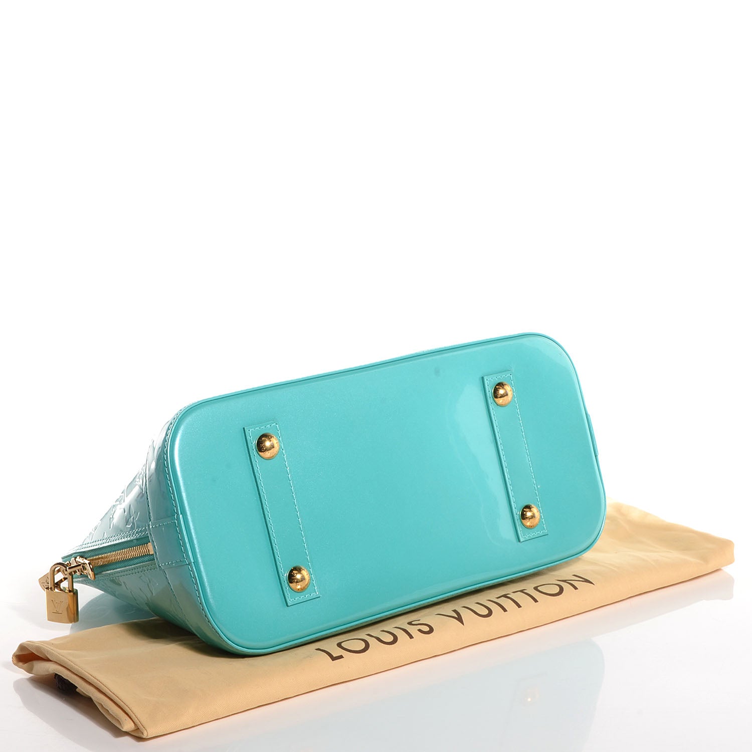 Louis Vuitton Vernis Alma PM Blue Lagon 4 of 6