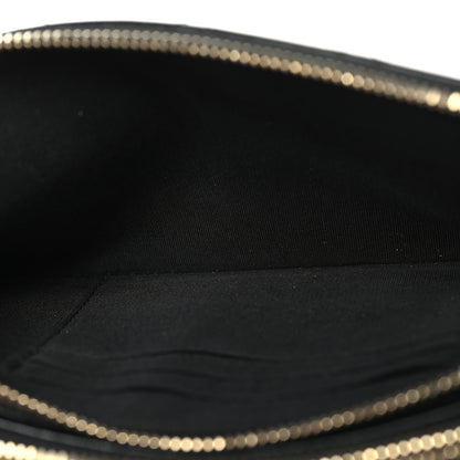 Chanel Goatskin Enamel Quilted Small Clutch With Chain Black 7 of 12