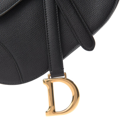 Christian Dior Grained Calfskin Mini Saddle Bag Black 10 of 11