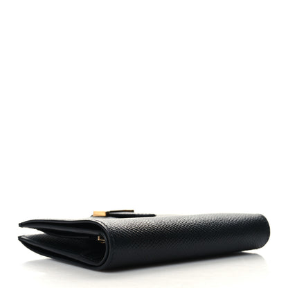 Hermes Epsom Bearn Compact Wallet Black 4 of 9