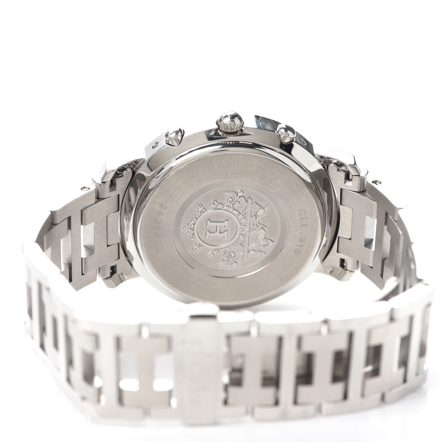 Hermes Stainless Steel 38mm Clipper Chronograph Quartz Watch 4 of 6