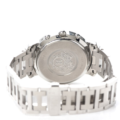 Hermes Stainless Steel 38mm Clipper Chronograph Quartz Watch 4 of 6
