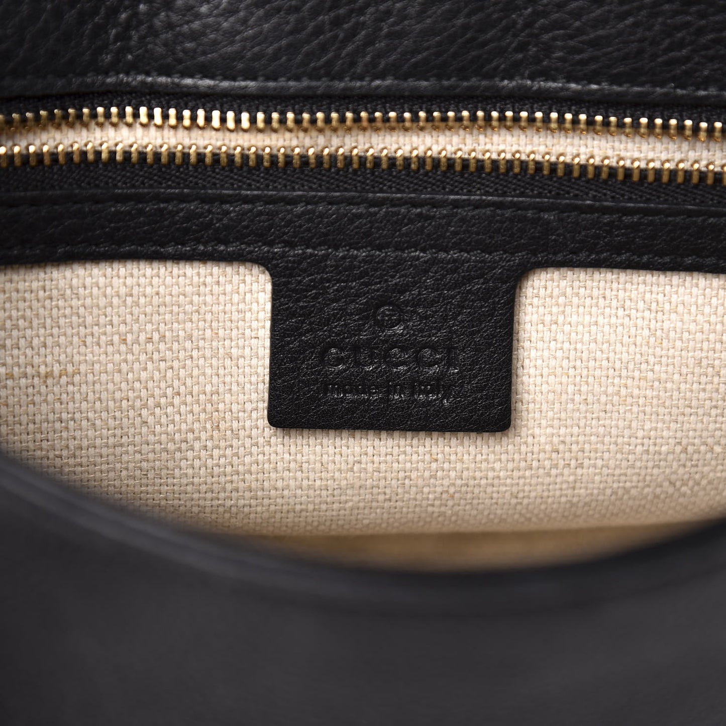 Pebbled Calfskin Medium Soho Flap Crossbody Black
