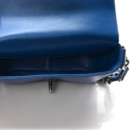 Chanel Calfskin Quilted Small Rock My Shoulder Flap Blue 4 of 9
