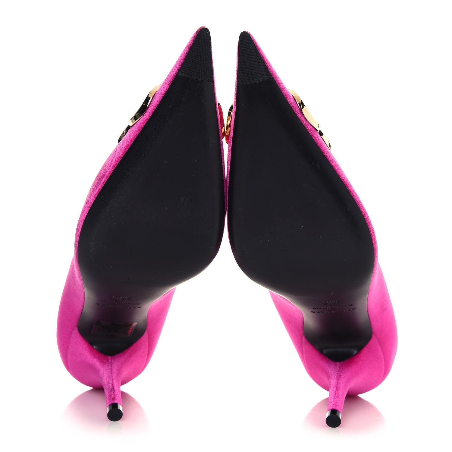 Balenciaga Velvet De Soie Pumps 38.5 Rose Fuchsia 5 of 10