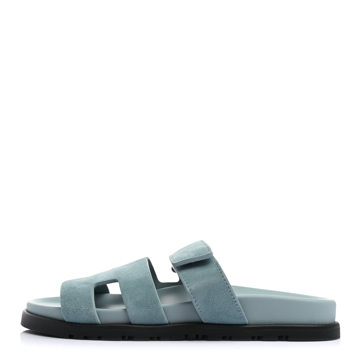 Suede Goatskin Womens Chypre Sandals 38 Vert d'eau