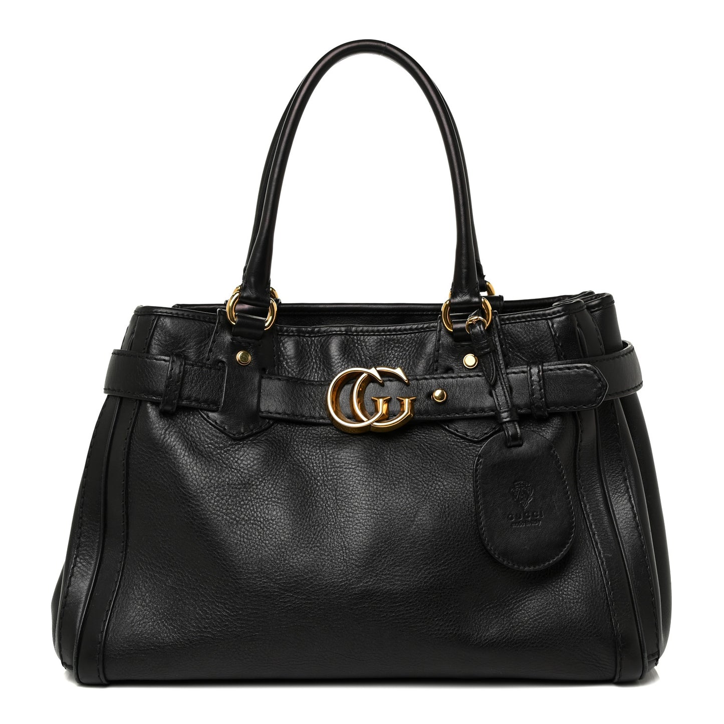Calfskin Medium GG Running Tote Black