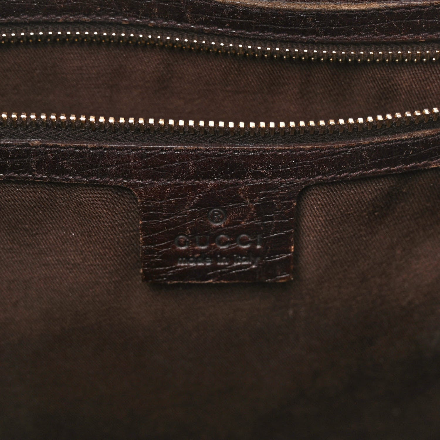 Gucci Monogram Medium Hasler Tote Dark Brown 5 of 14