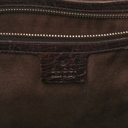 Gucci Monogram Medium Hasler Tote Dark Brown 5 of 14