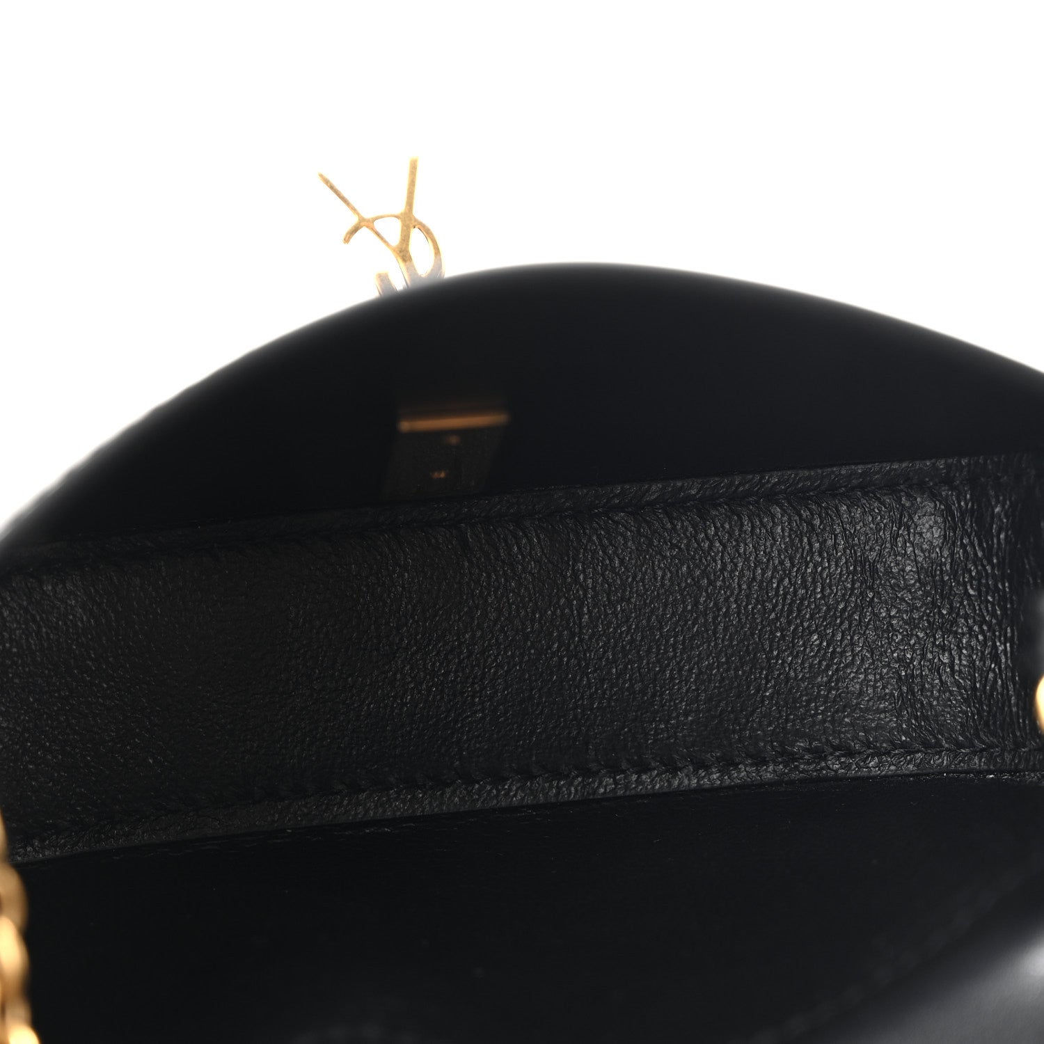 Saint Laurent Box Calfskin Mini Purse On Chain Bag Black 5 of 11