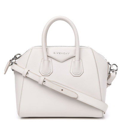 Givenchy Sugar Goatskin Mini Antigona White 1 of 12