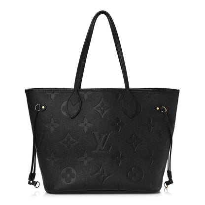 Louis Vuitton Empreinte Monogram Giant Neverfull MM Black 3 of 9