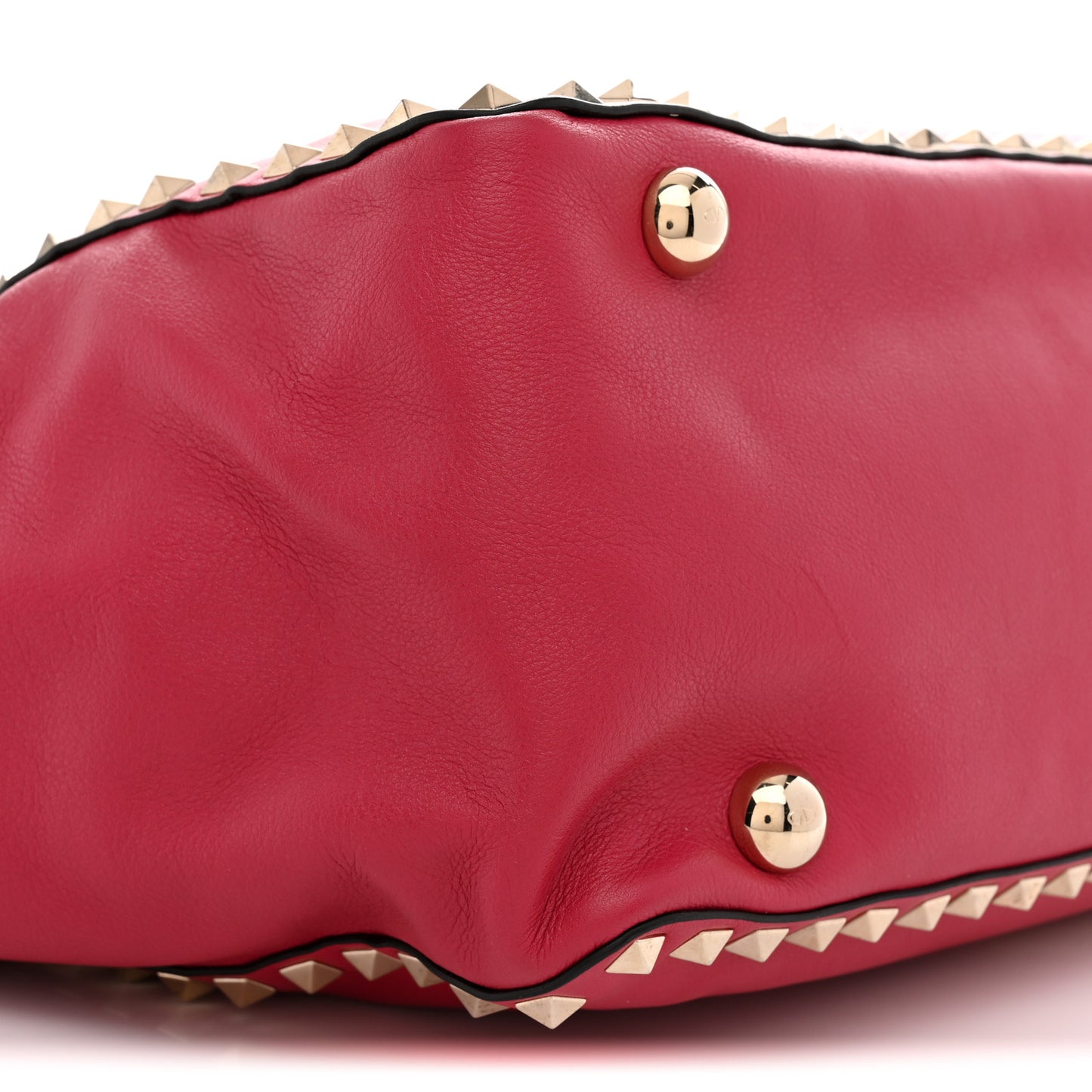 Vitello Medium Rockstud Tote Cyclamin
