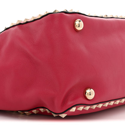 Valentino Garavani Vitello Medium Rockstud Tote Cyclamin 8 of 9
