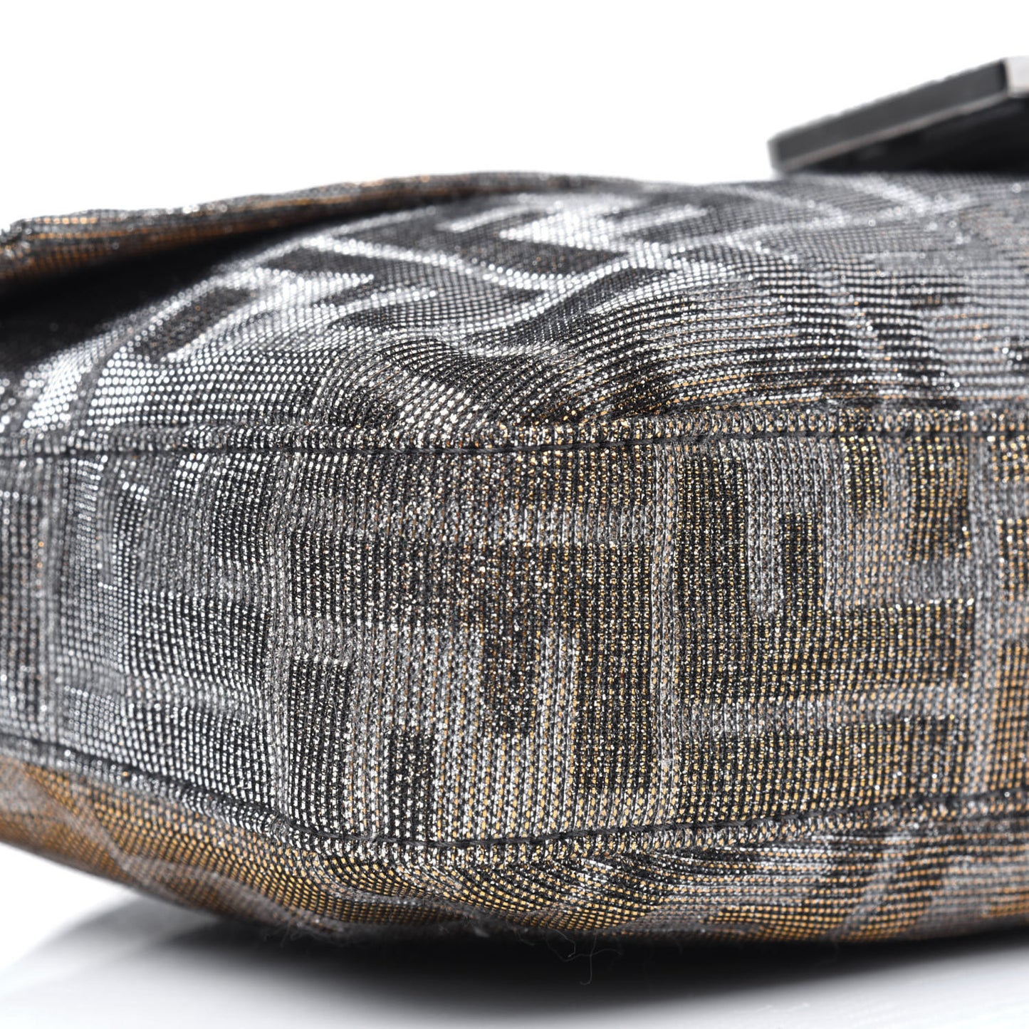 Metallic Lurex Zucca Vitello Baguette Oro Argento