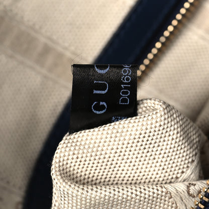 Gucci Hilary Lux Bright Diamante Medium Bucket Bag Classic Marine 7 of 10