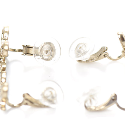 Chanel Metal Logo CC Turnlock Clip On Earrings Gold 3 of 4