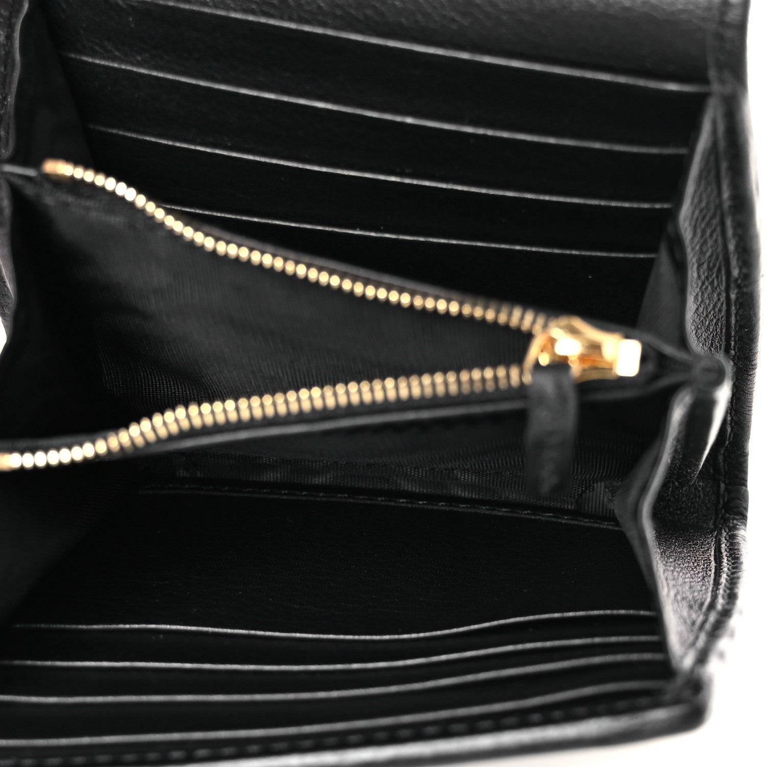 Gucci Roxy Calfskin Medium Blondie Chain Wallet Black 5 of 11
