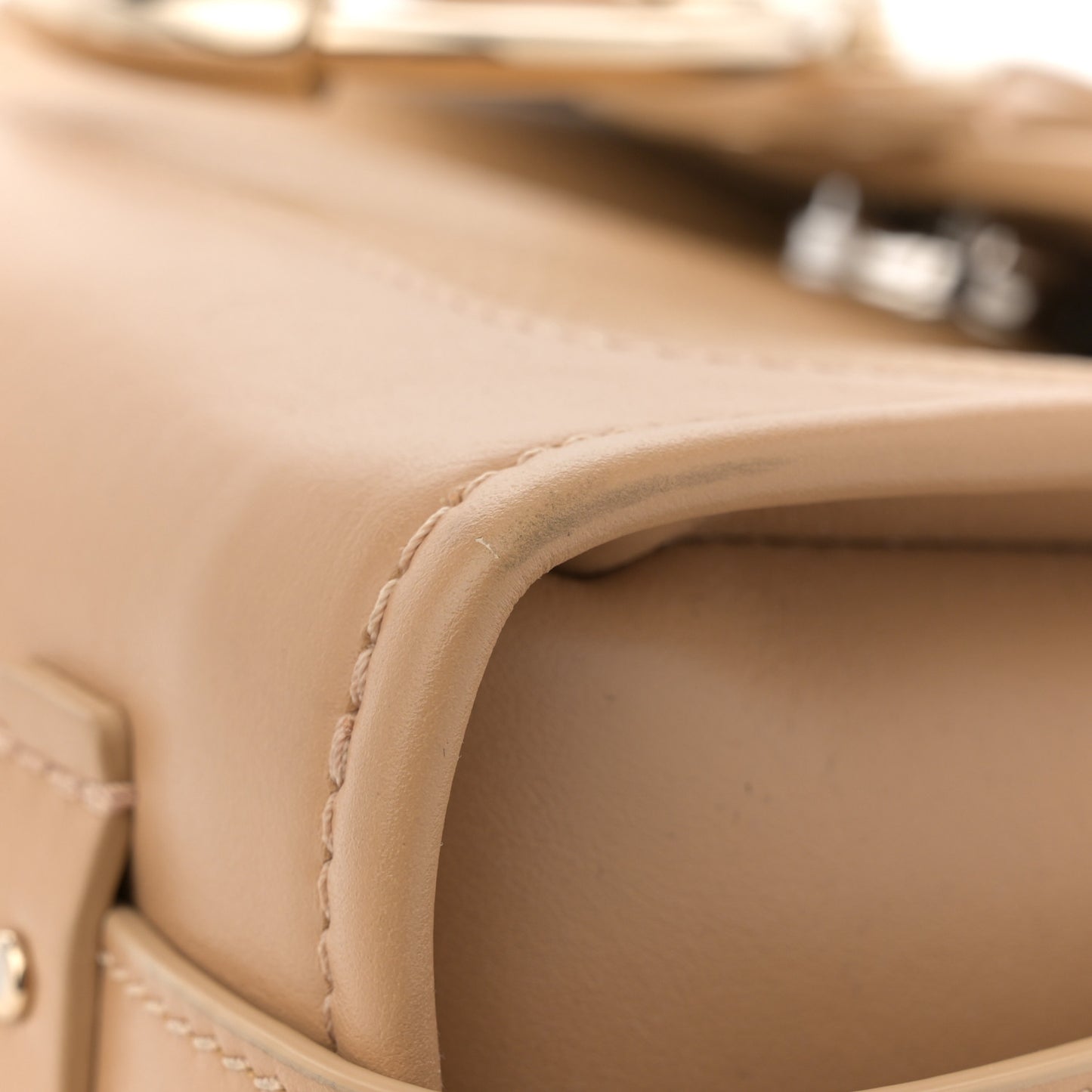 Calfskin Mini Tess Day Bag Sweet Beige