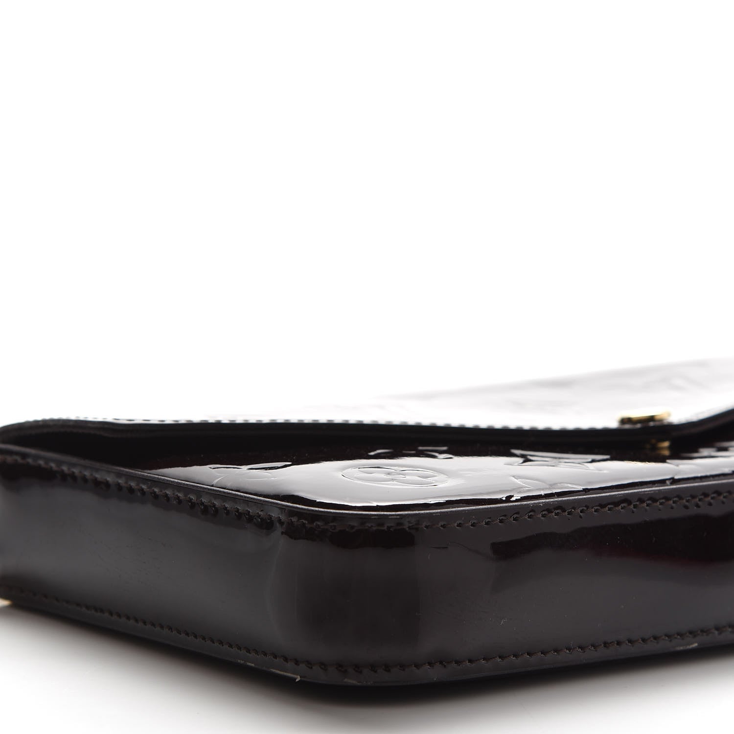 Louis Vuitton Vernis Pochette Felicie Chain Wallet Amarante 8 of 9
