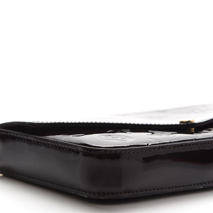 Louis Vuitton Vernis Pochette Felicie Chain Wallet Amarante 8 of 9