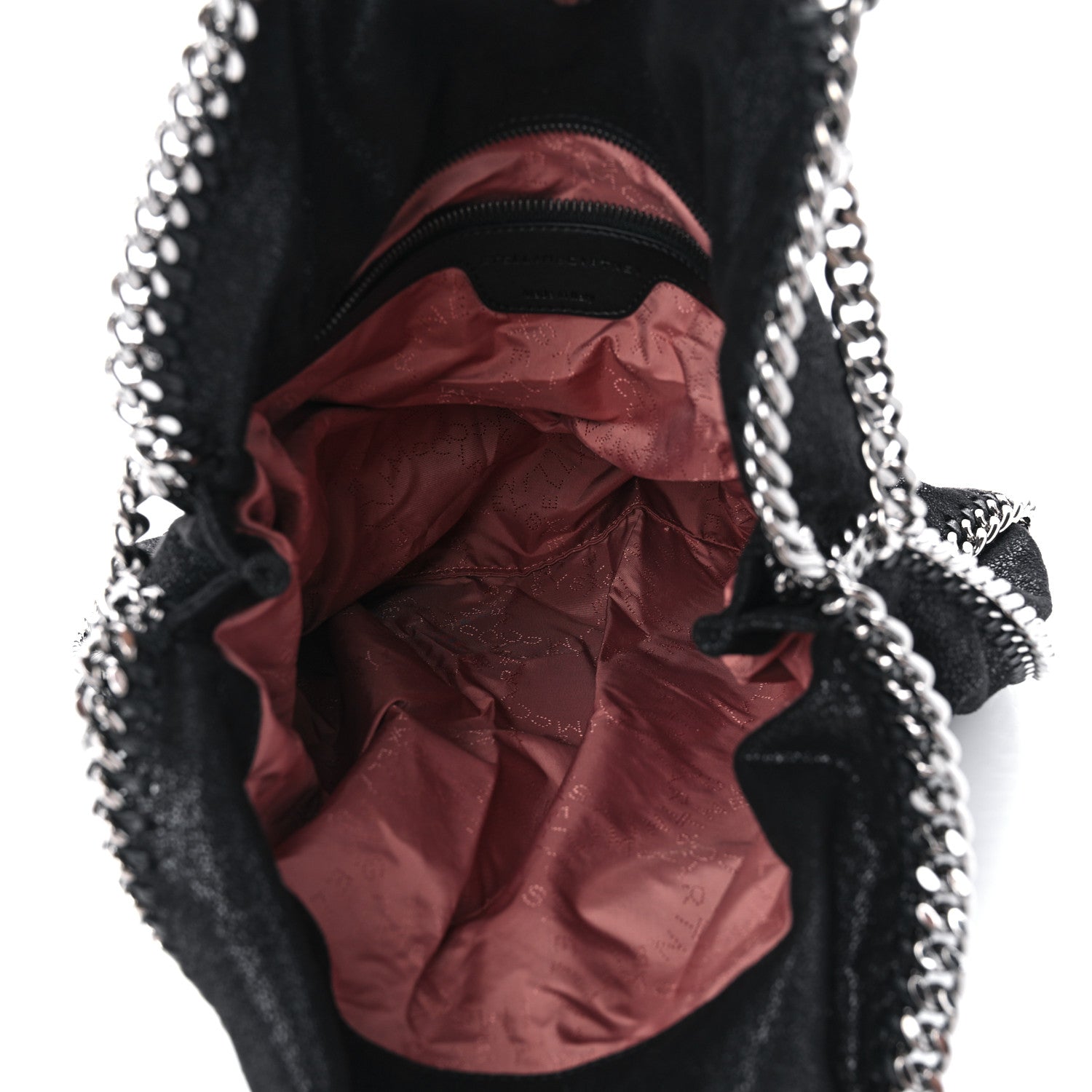 Stella McCartney STELLA MCCARTNEY Shaggy Deer Falabella Fold Over Tote Black 5 of 10