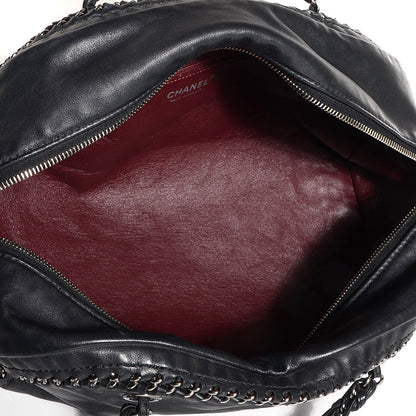 Chanel Smooth Calfskin Luxe Ligne Medium Bowler Black 5 of 7